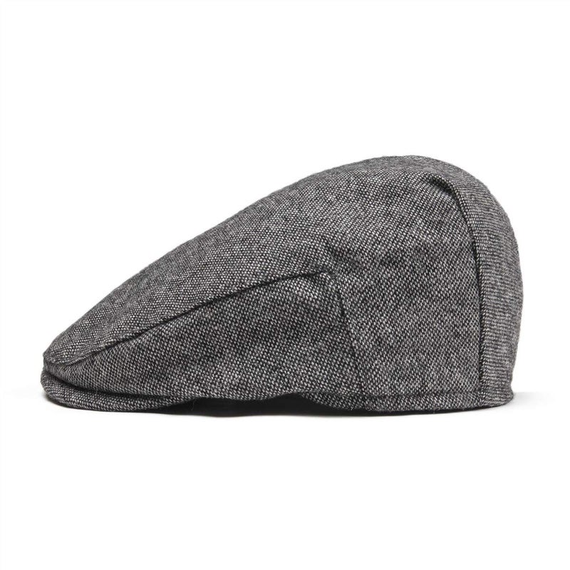 JANGOUL Kids Wool Tweed Newsboy Flat Cap Herringbone Boy Infant Toddler Child Youth Beret Hat (6-8 Years, Style4) - Image 3